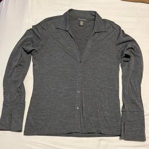 Banana Republic merino button up medium top